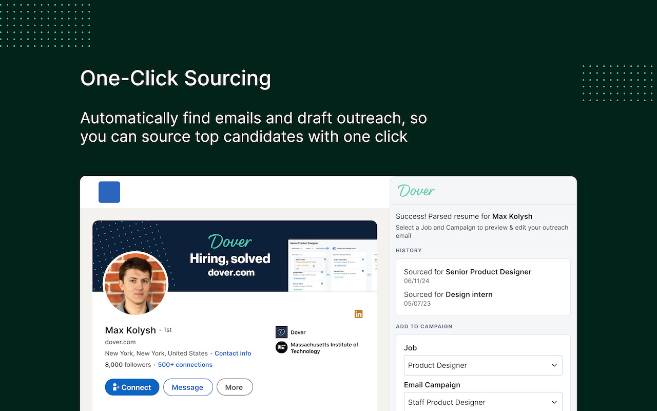 Dover Sourcing Extension