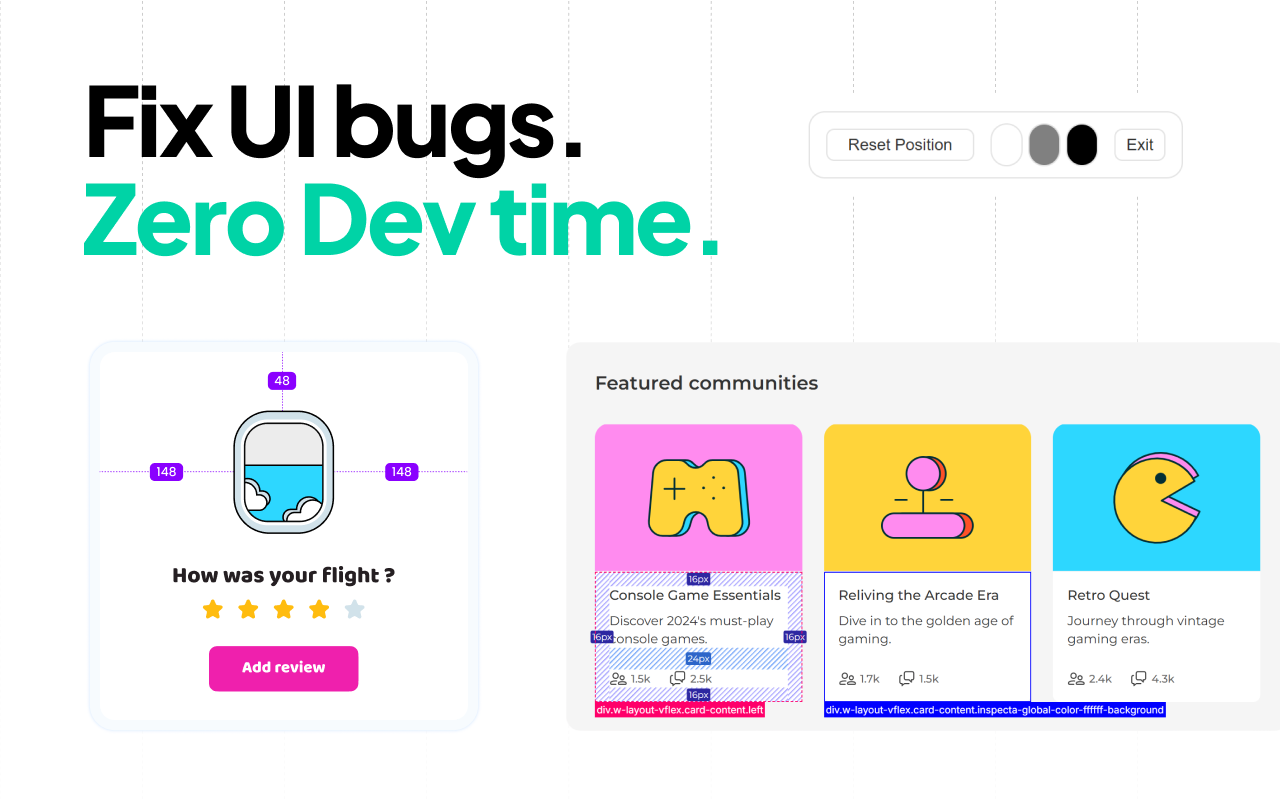 Inspecta - visual QA and CSS editor