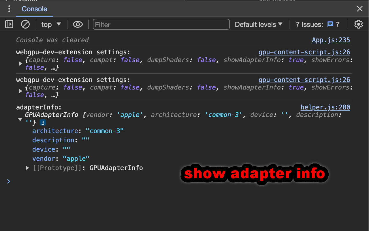 WebGPU Dev Extension
