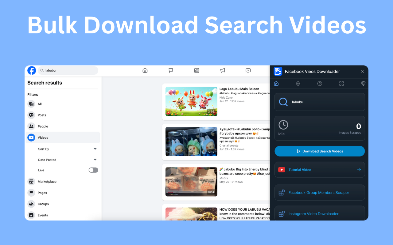 Facebook Videos Downloader - Save FB Videos