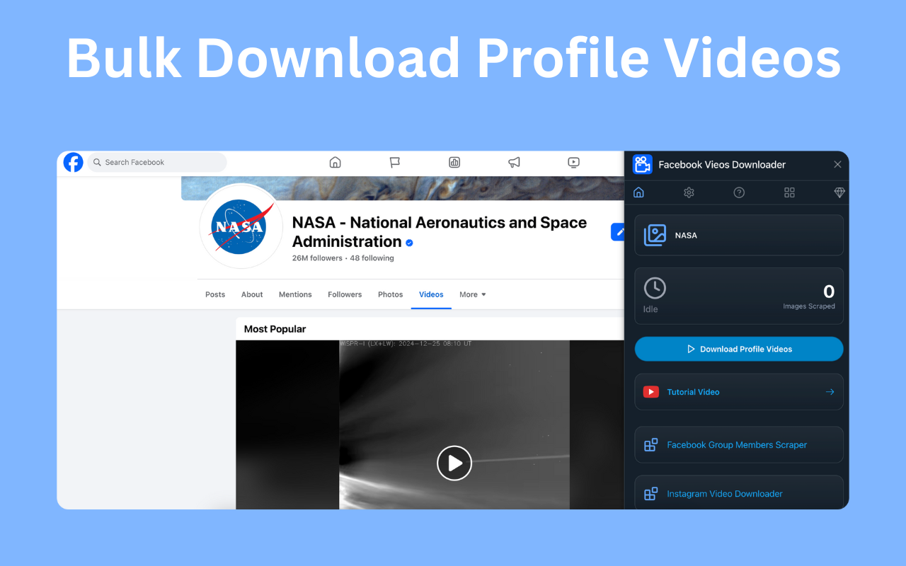 Facebook Videos Downloader - Save FB Videos