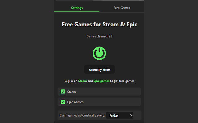 Free Game Claimer for Steam & Epic