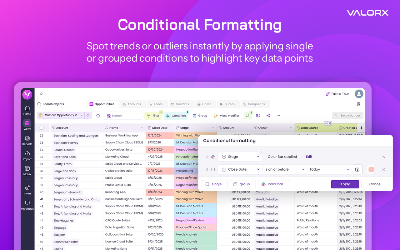 Valorx Wave for Salesforce