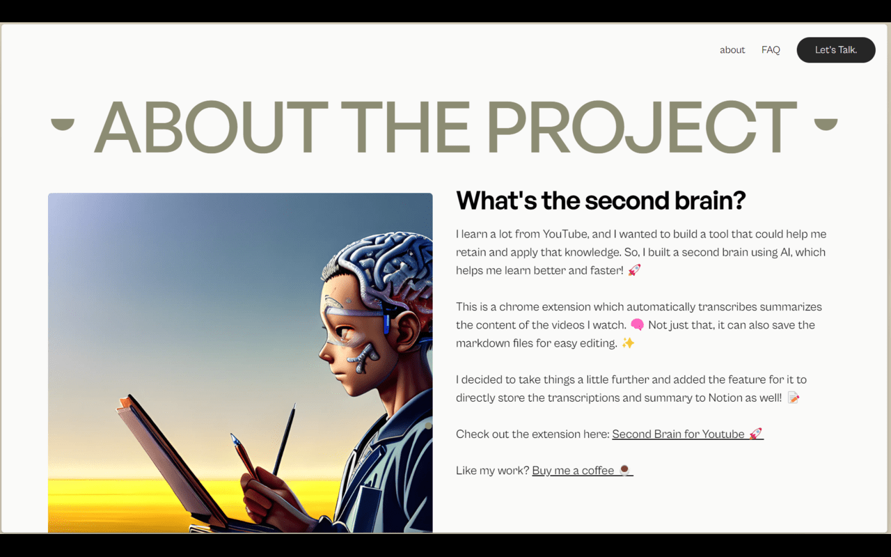 Second brain for Youtube