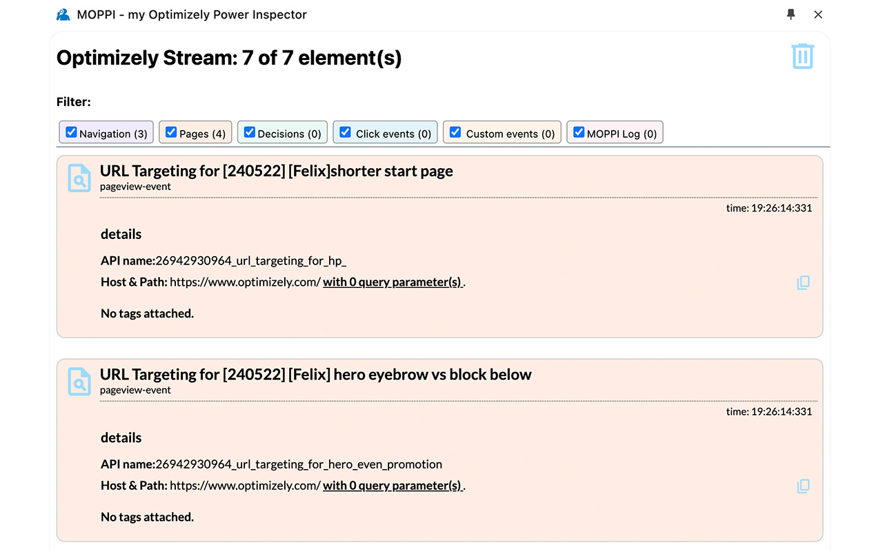 MOPPI - my Optimizely Power Inspector