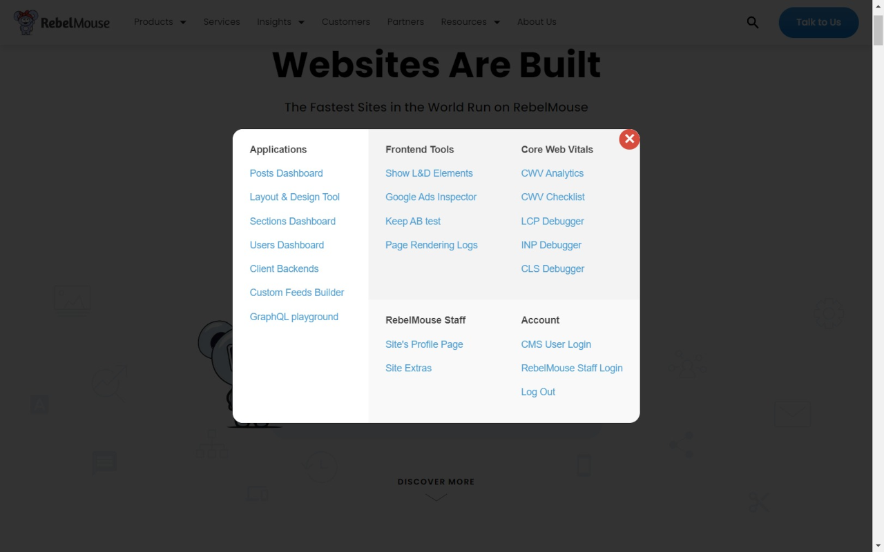 RebelMouse Dev Tools
