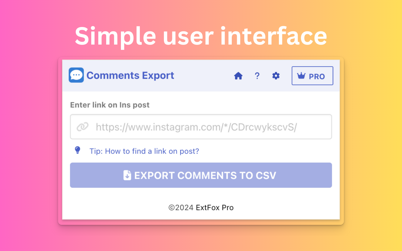 Comments Export - Post Comments Exporter and Scraper for Social Media