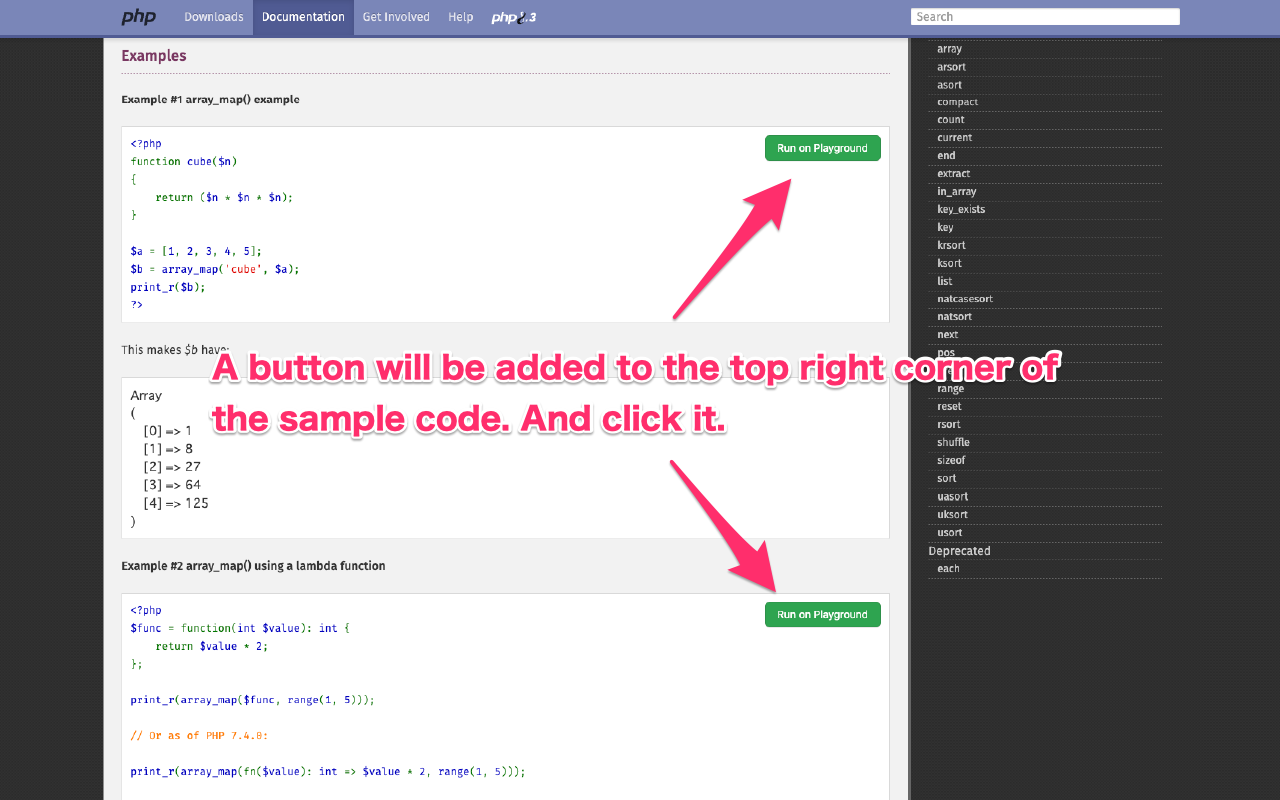 Run on PHP Playground