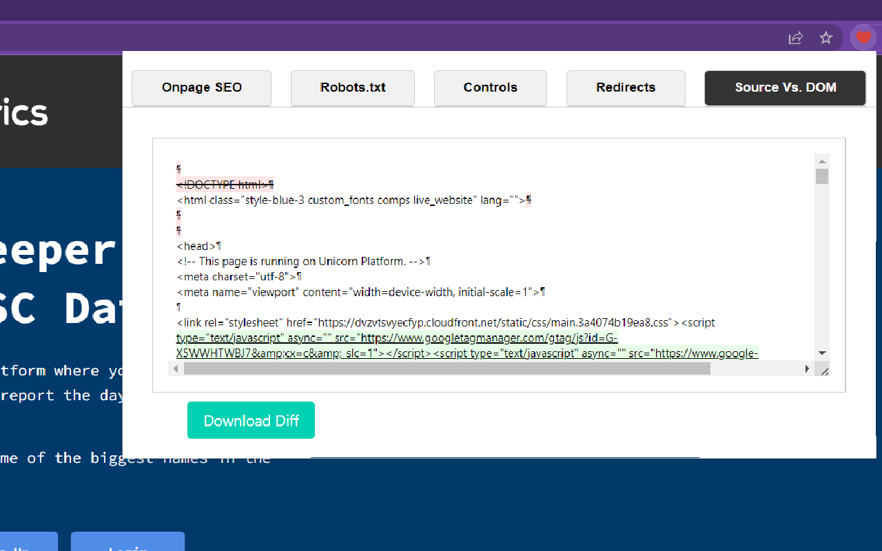 Big Metrics SEO Extension
