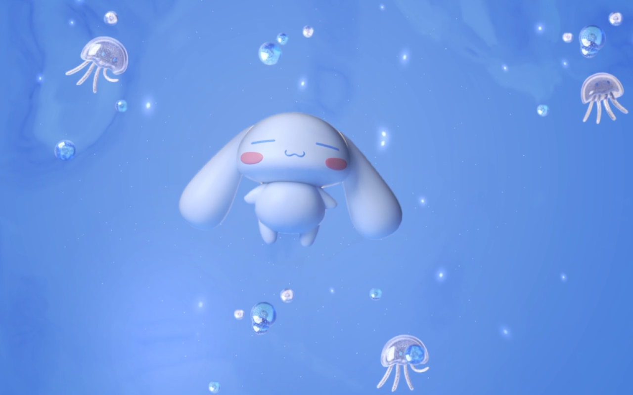 Cinnamoroll in Ocean Live Wallpaper
