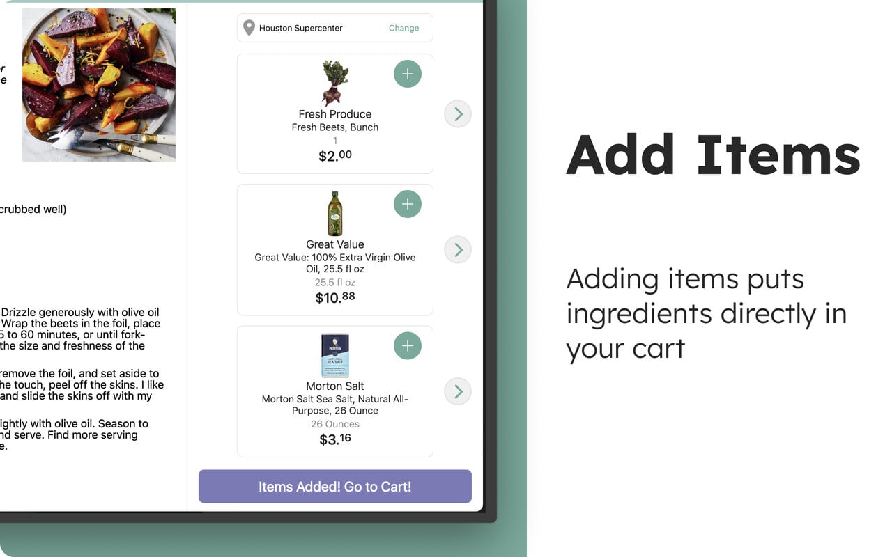 Recipe Filter & Grocery Finder | Ceres Cart