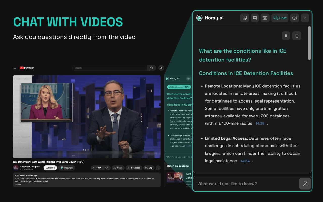 Horsy.ai: AI-Brain for Browsing, Research & YouTube (Free Summaries)