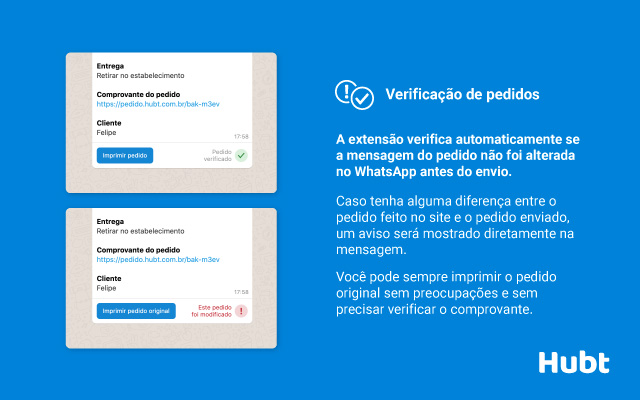 Hubt - Sistema de pedidos integrado ao WhatsApp