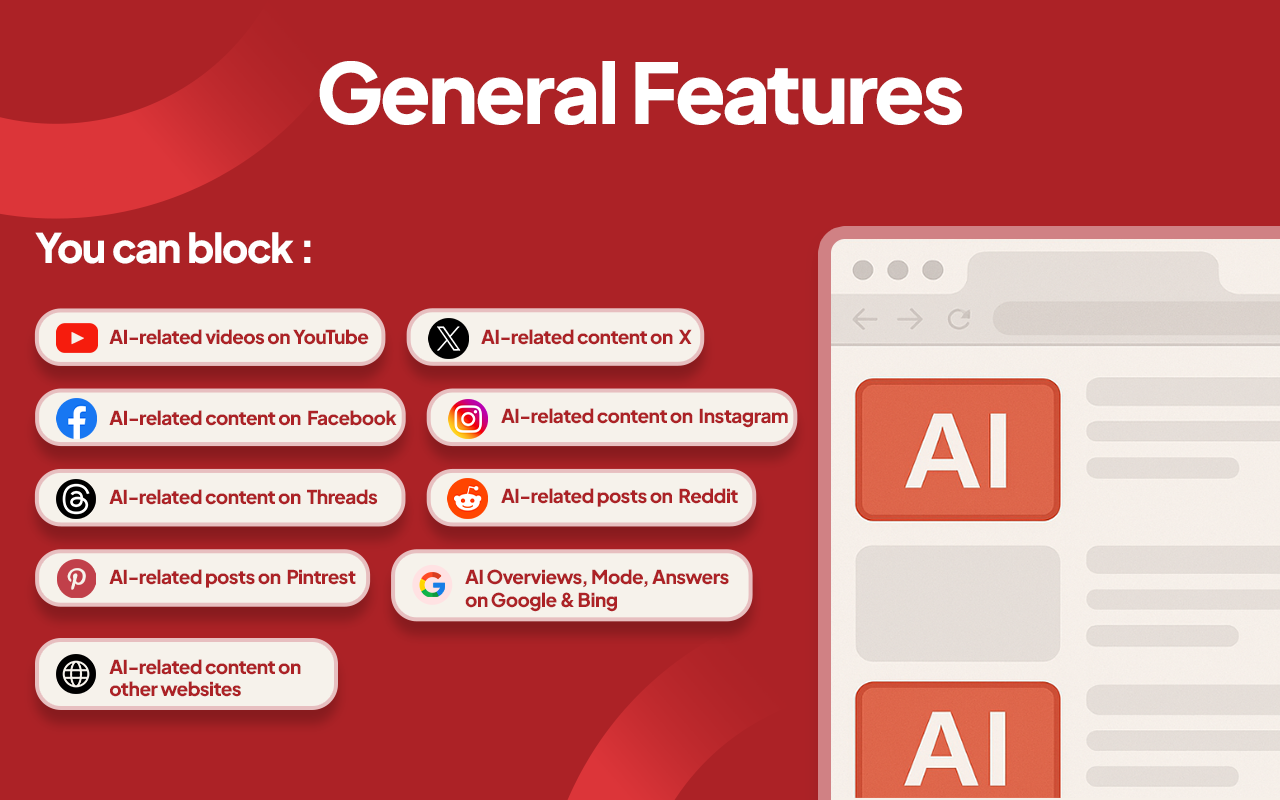 AI Content Shield - AI Detector & Content Blocker