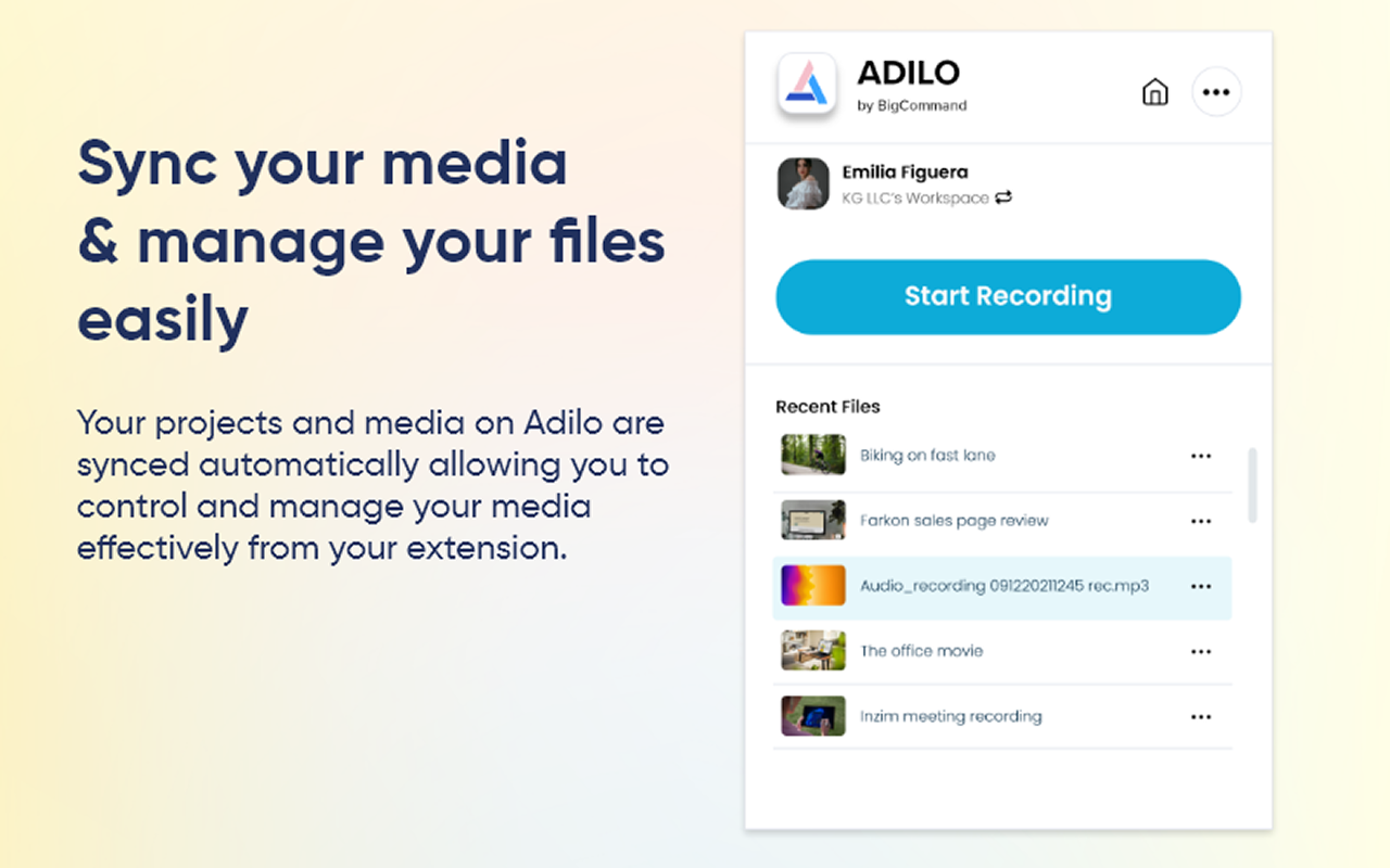Adilo Screen & Audio Recorder - 4K HD