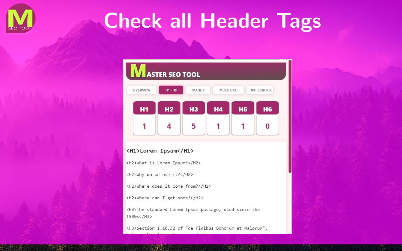 MASTER SEO Tool- SERP Counter & Meta