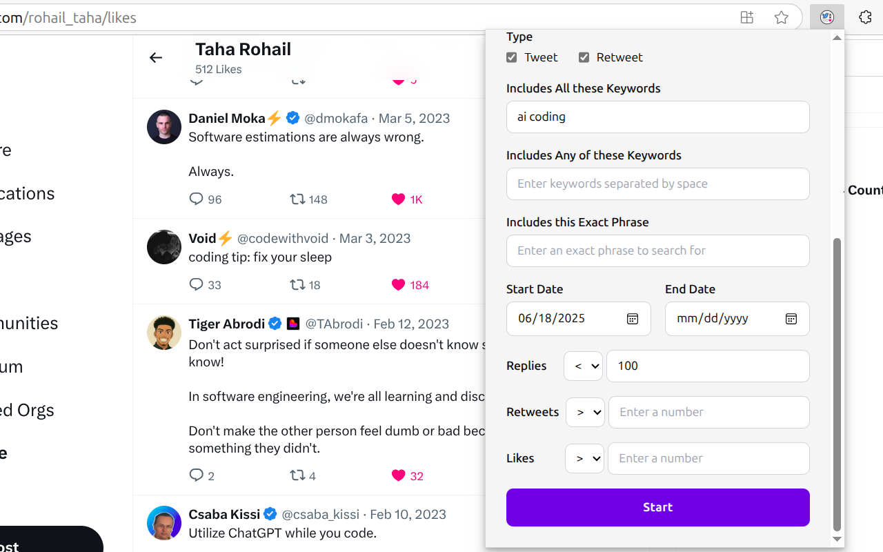 Mass Tweet Deletions & more | TweetStorm.ai