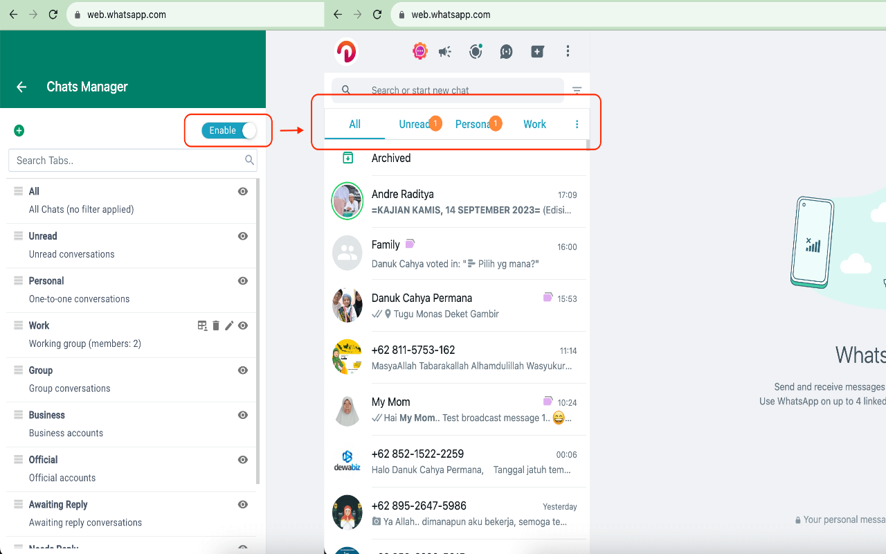 WA Gear - WhatsApp Campaign and CRM