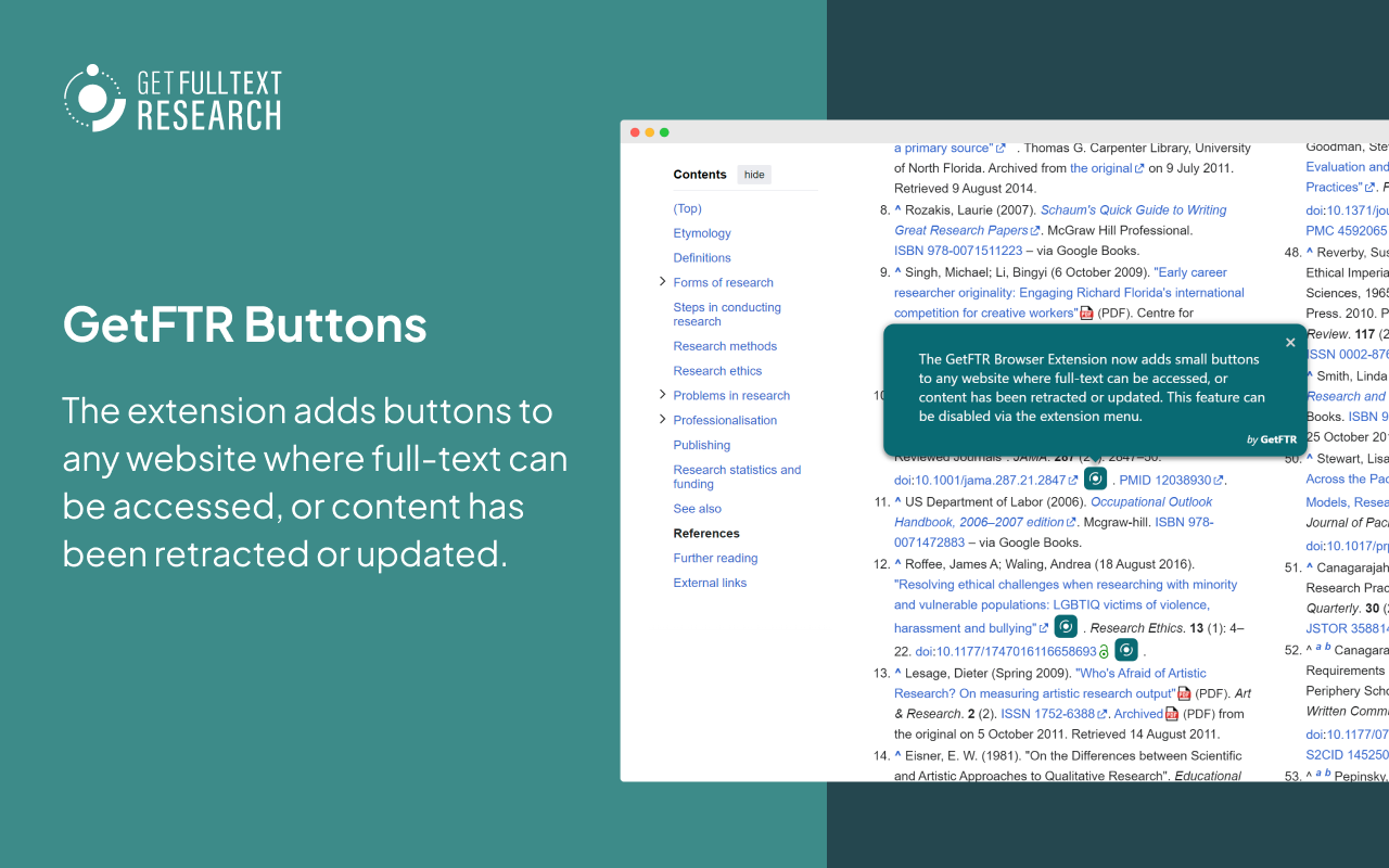 Get Full Text Research (GetFTR)