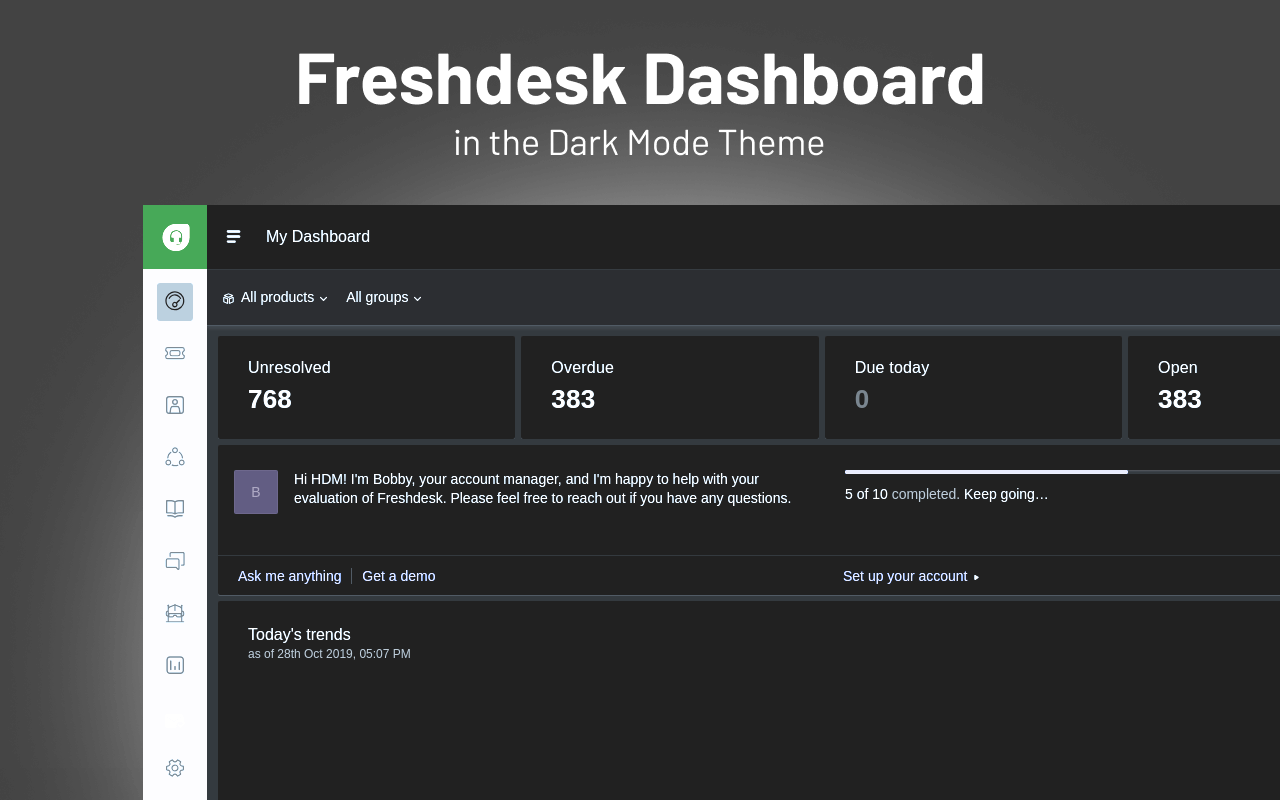 Dark Mode for Freshdesk