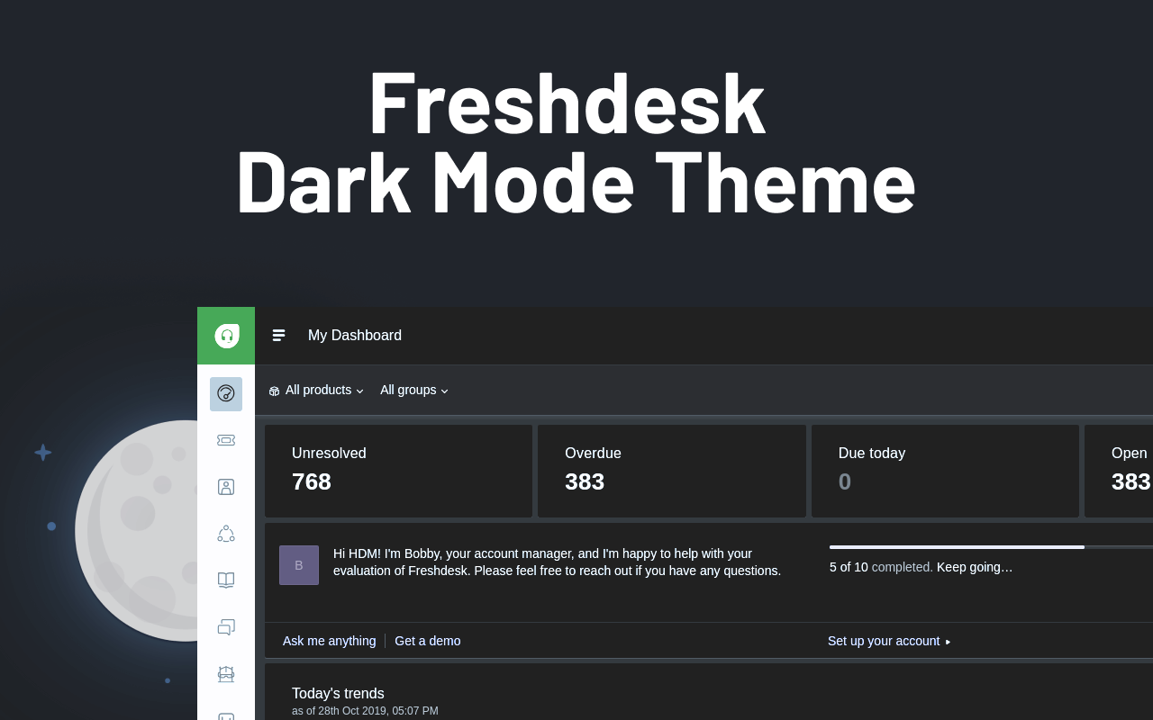 Dark Mode for Freshdesk