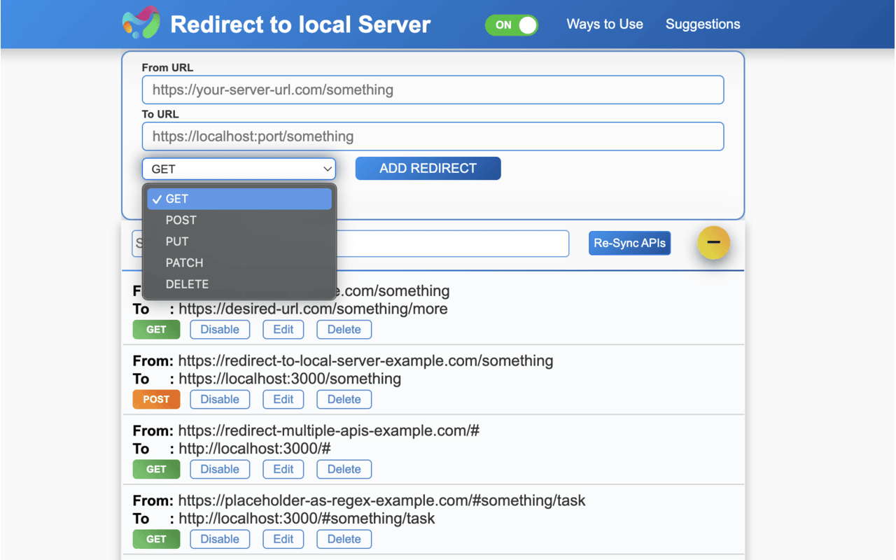 Connect Live Frontend To Local Server
