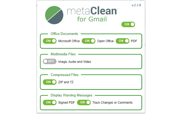 MetaClean for Gmail