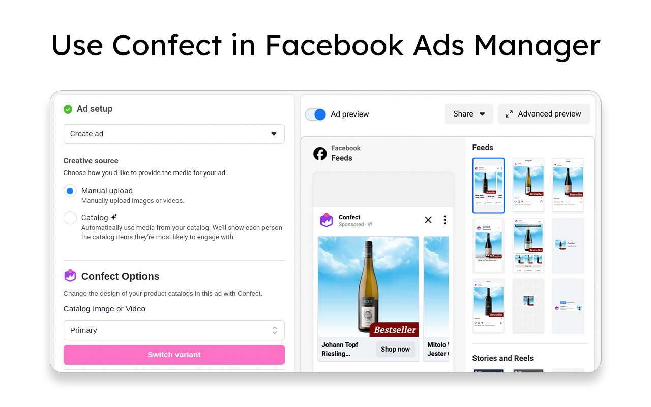 Confect.io - Design your Catalog Ads