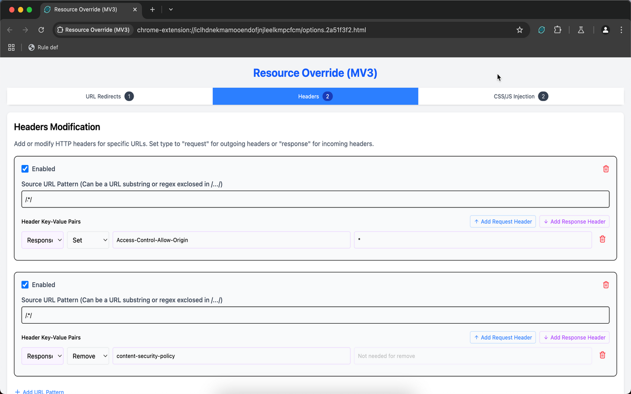 Resource Override (MV3)