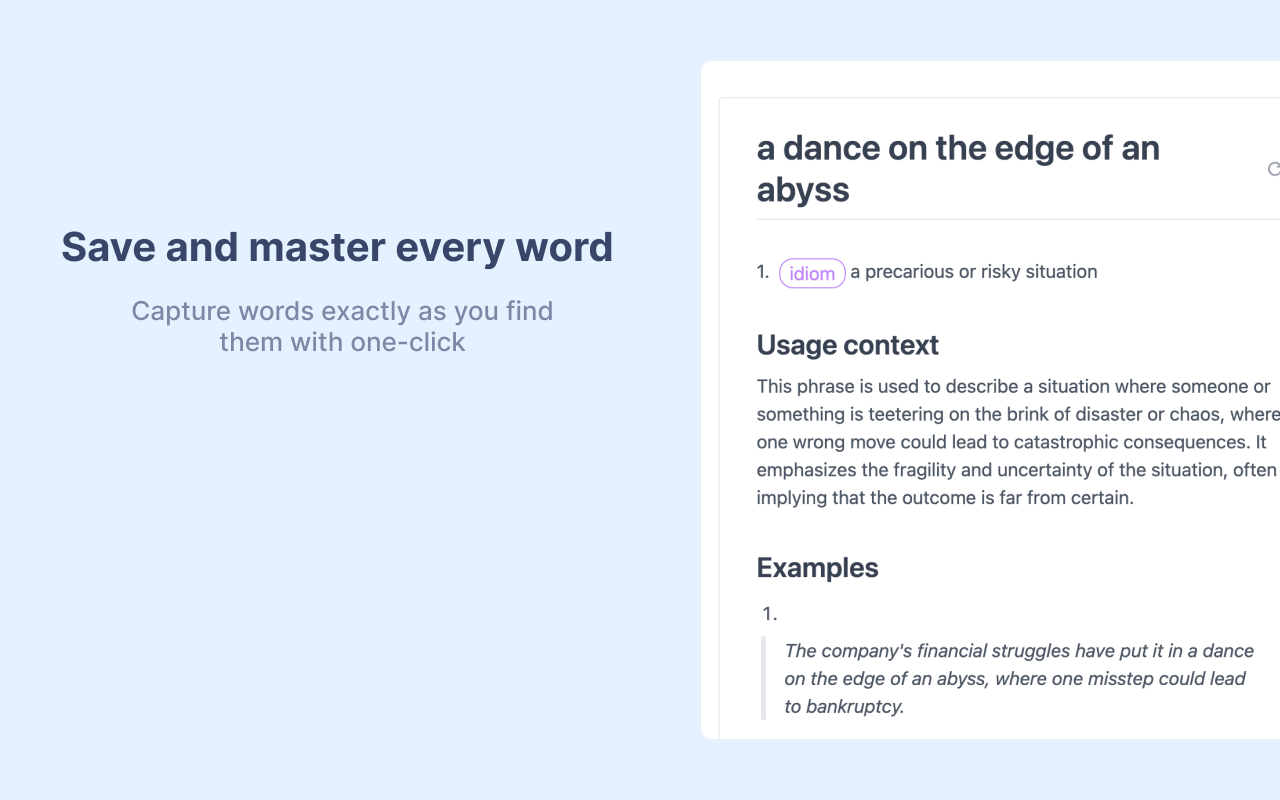Pickvocab: AI-powered Dictionary & Writing Assistant