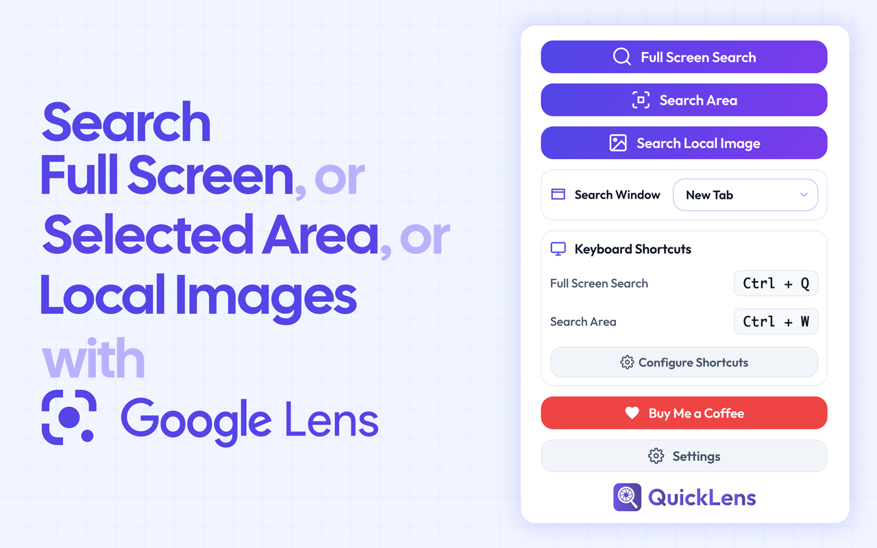 QuickLens - Search Screen with Google Lens