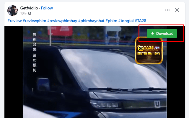 下载Facebook视频 HD 1080, 2K