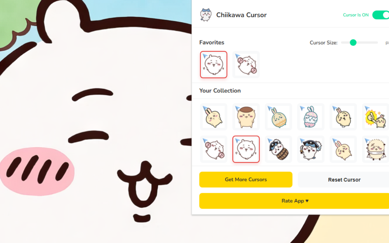 Chiikawa Cursor ★ Custom Cursor for Chrome™