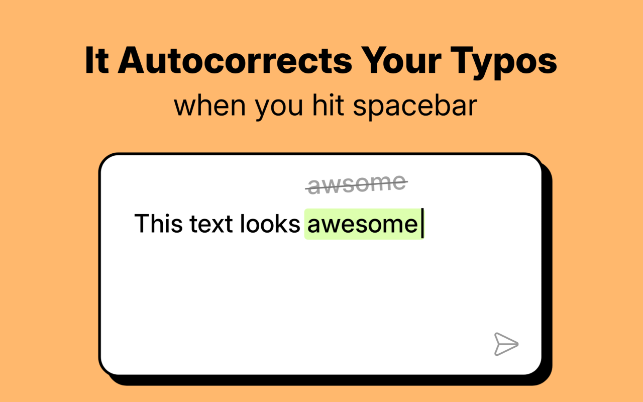 Autocorrect Misspelled Words & Text Snippets: KeyCorrect