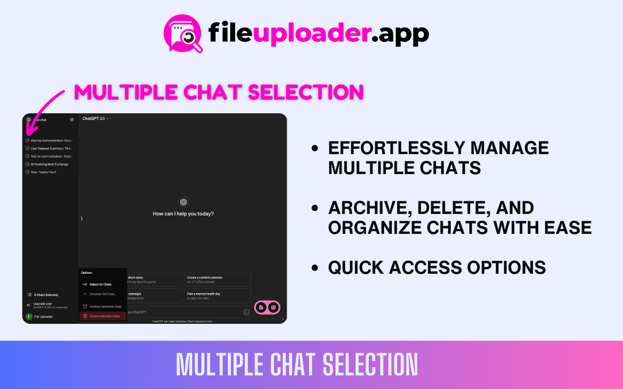 ChatGPT & Gemini File Uploader