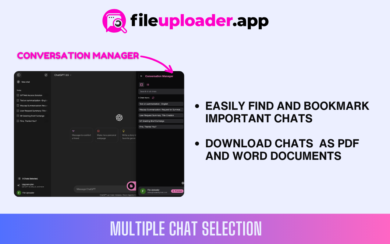 ChatGPT & Gemini File Uploader