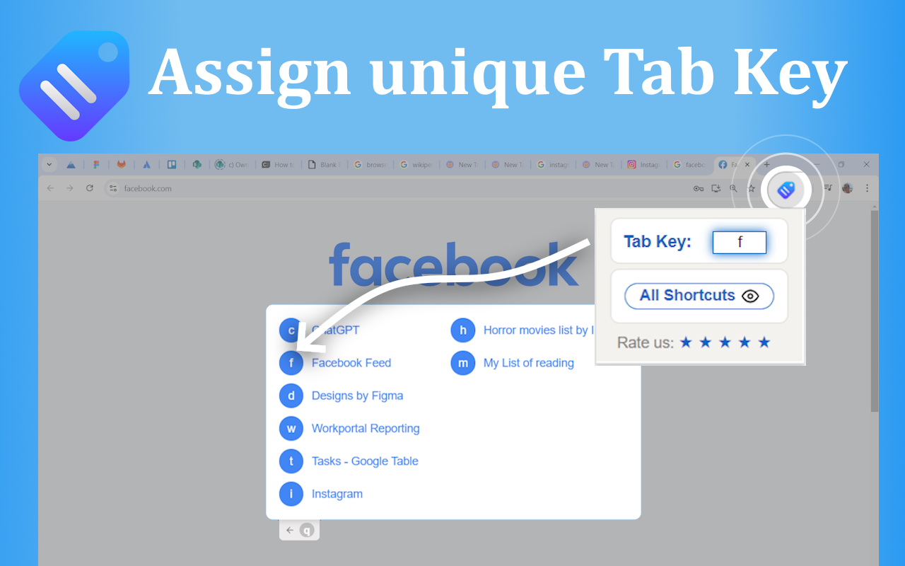 切换标签快捷键