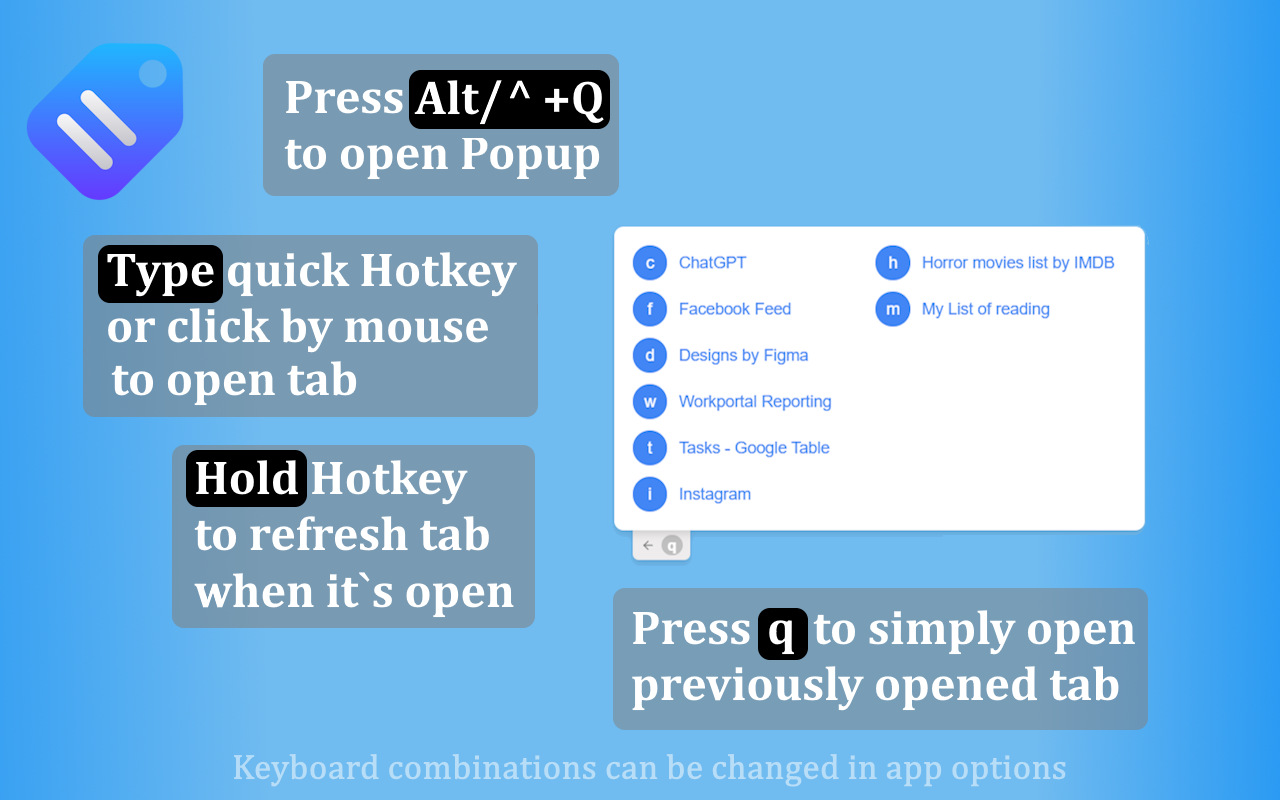 切换标签快捷键