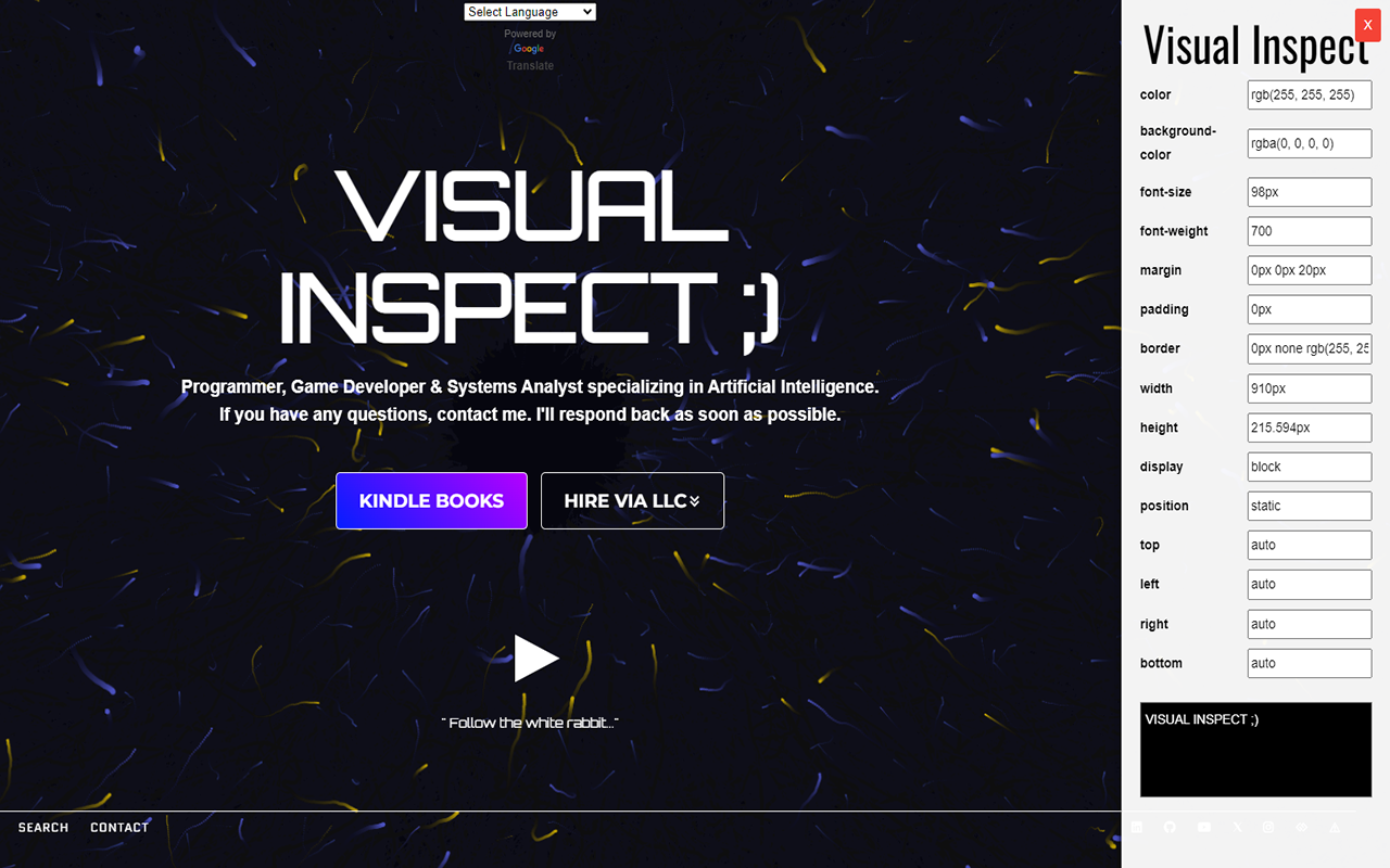 Visual Inspect UI