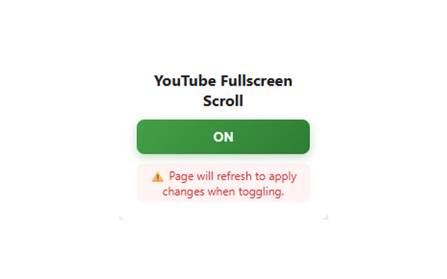 YouTube Fullscreen Scroll Fix