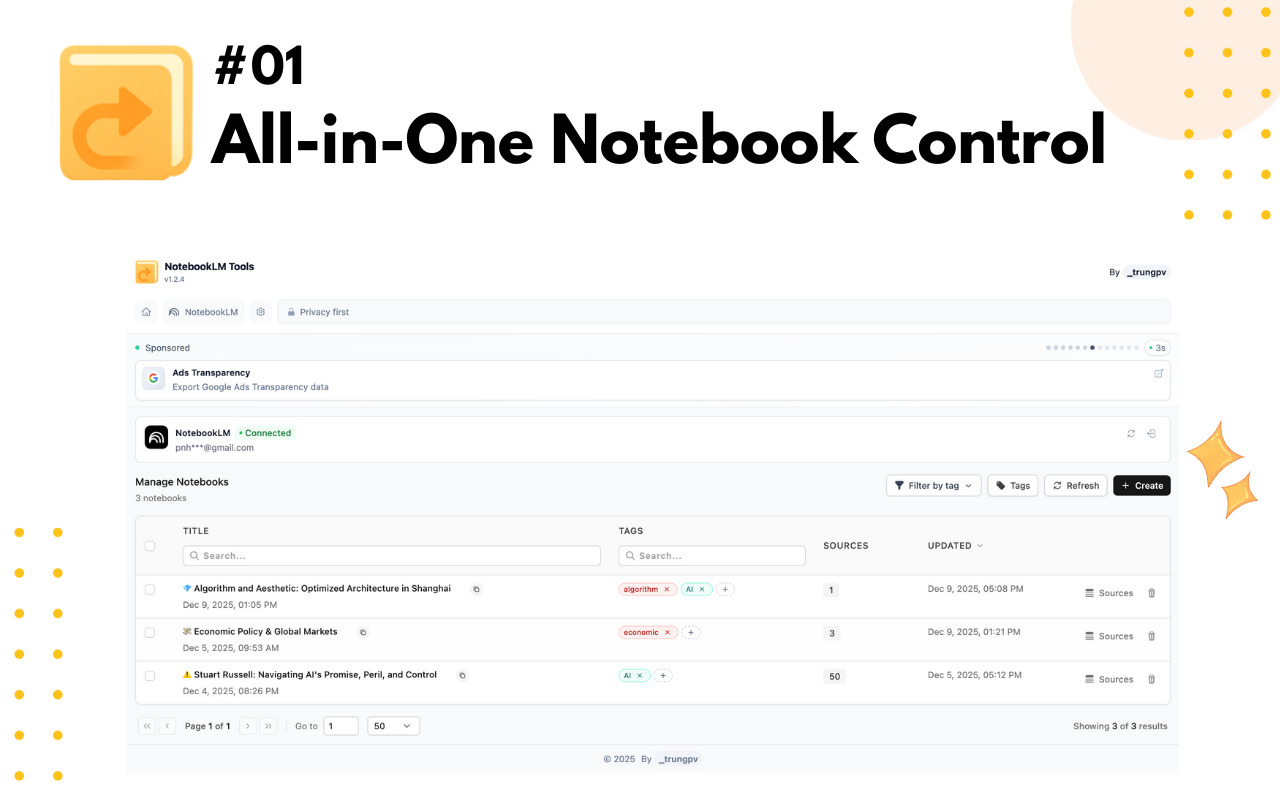 NotebookLM Tools