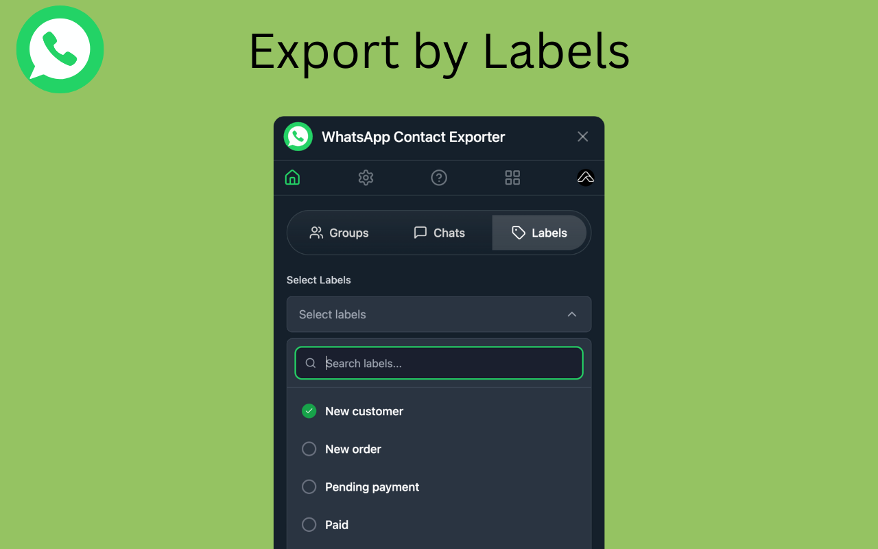 WhatsApp Contact Exporter