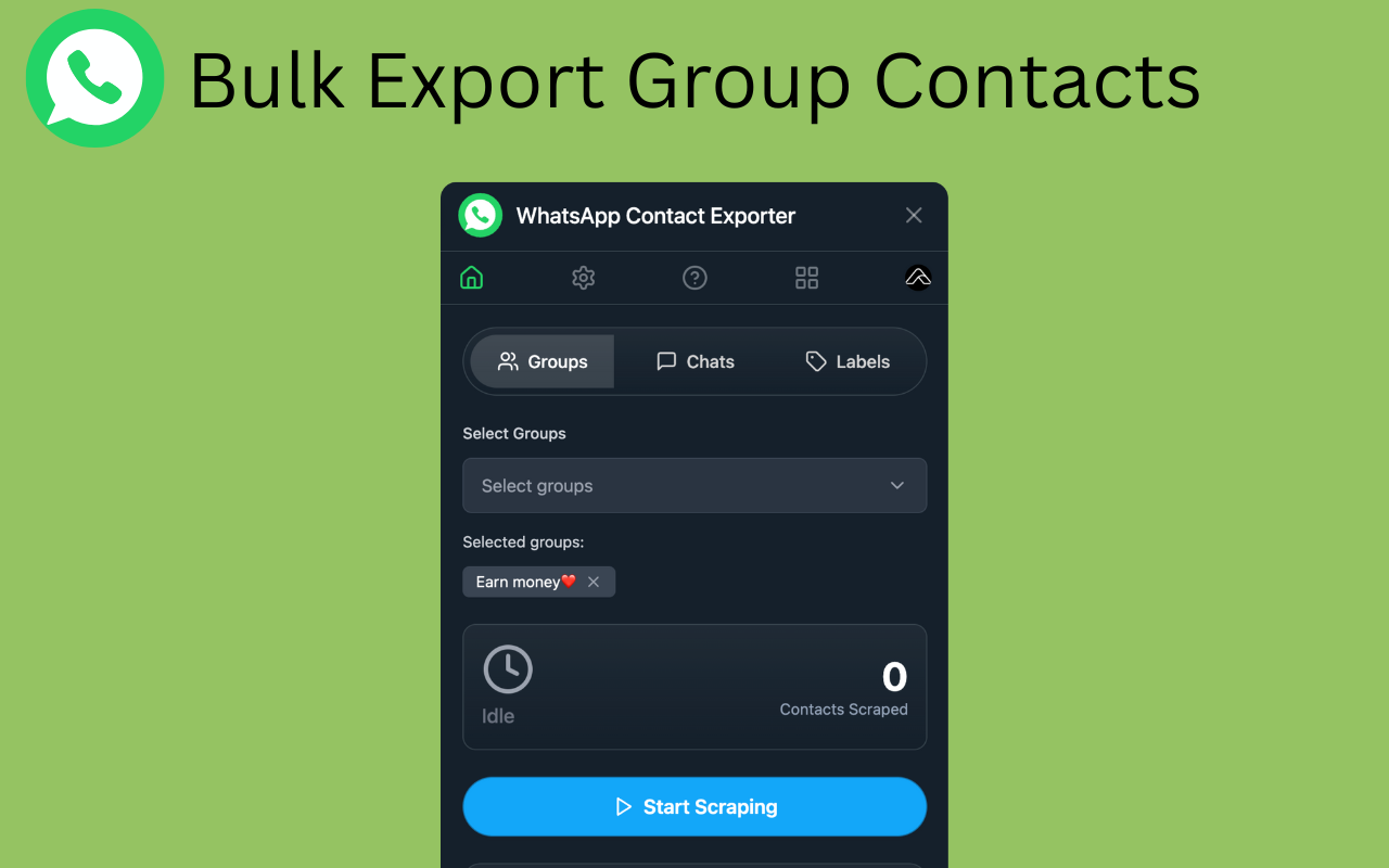 WhatsApp Contact Exporter