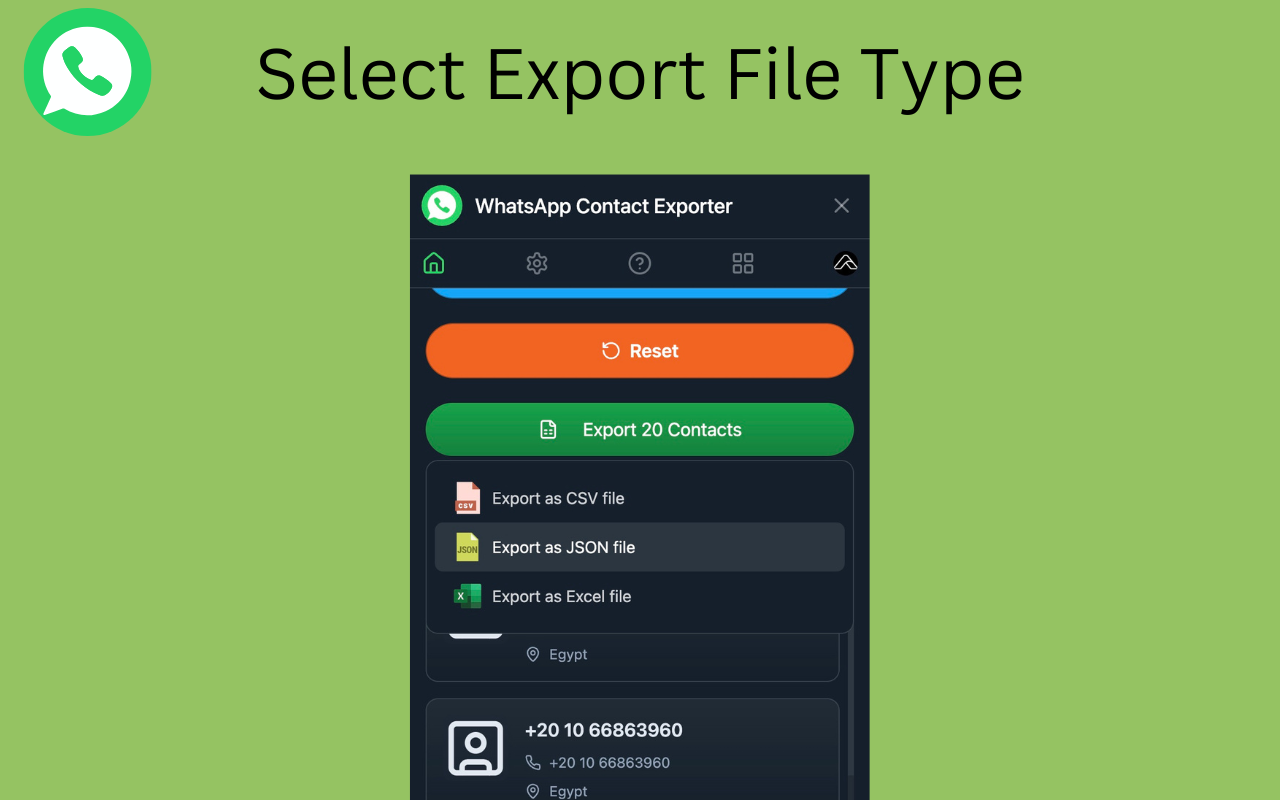 WhatsApp Contact Exporter