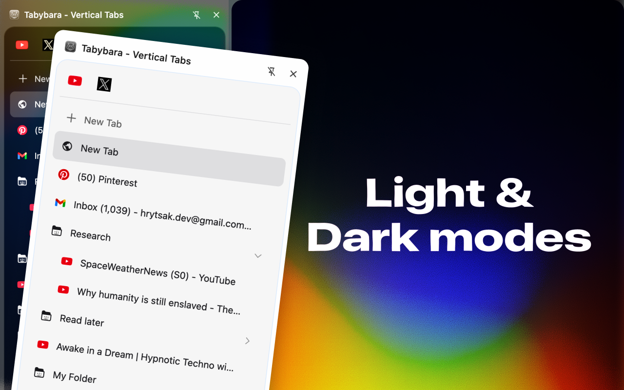 Vertical Tabs - Tabybara