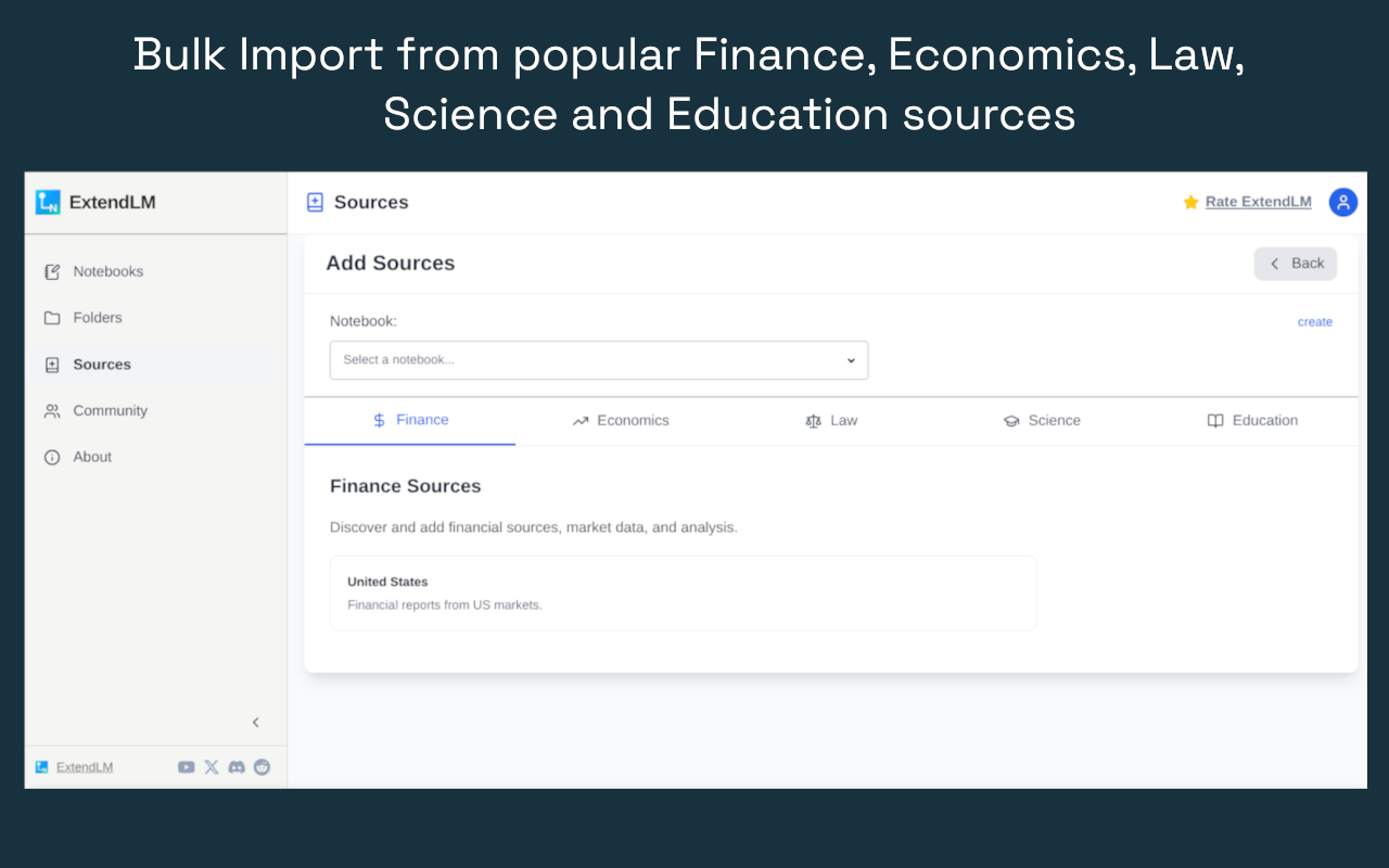 ExtendLM - NotebookLM Extension