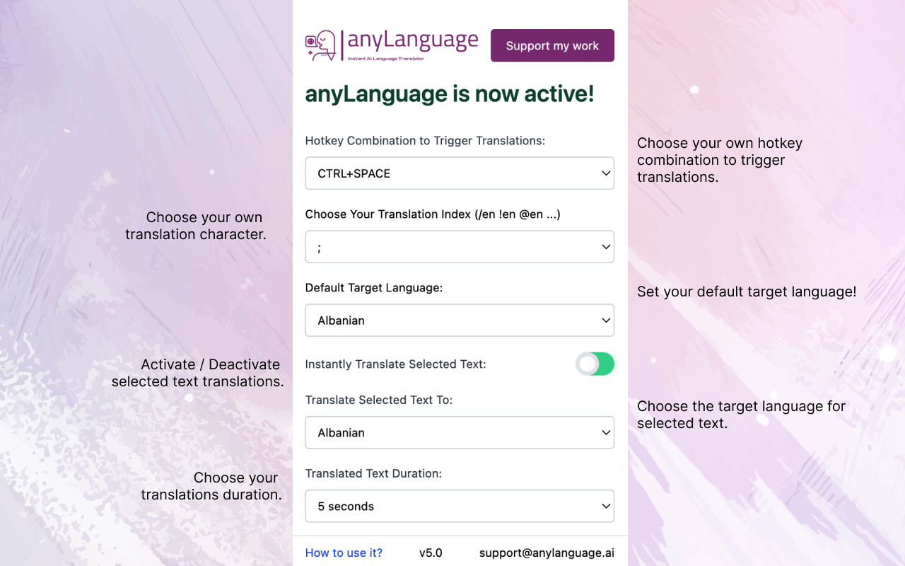 anyLanguage.ai - Instant Language Translator