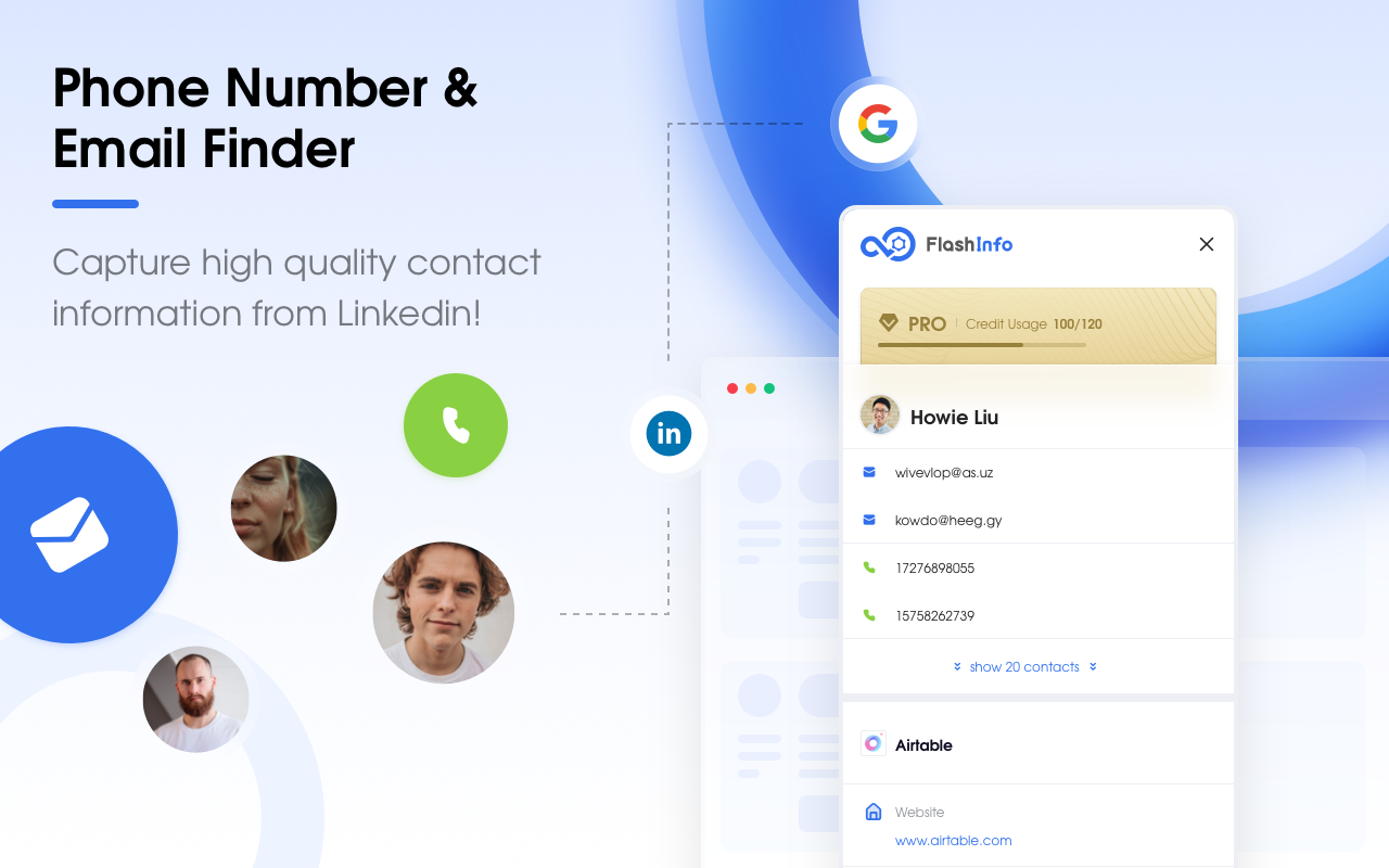 FlashInfo - Business Insights & Contacts