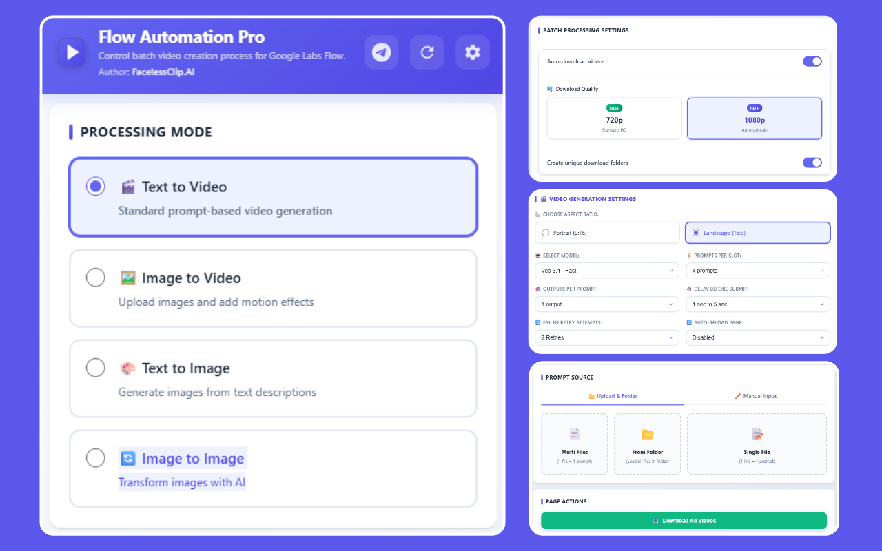 FlowEngine - Bulk Flow Automation for VEO AI
