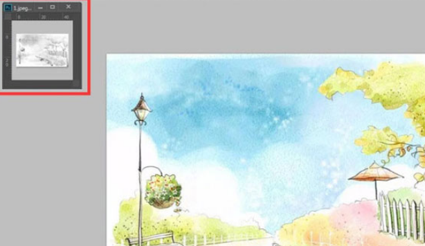 ps黑白观察层怎么看